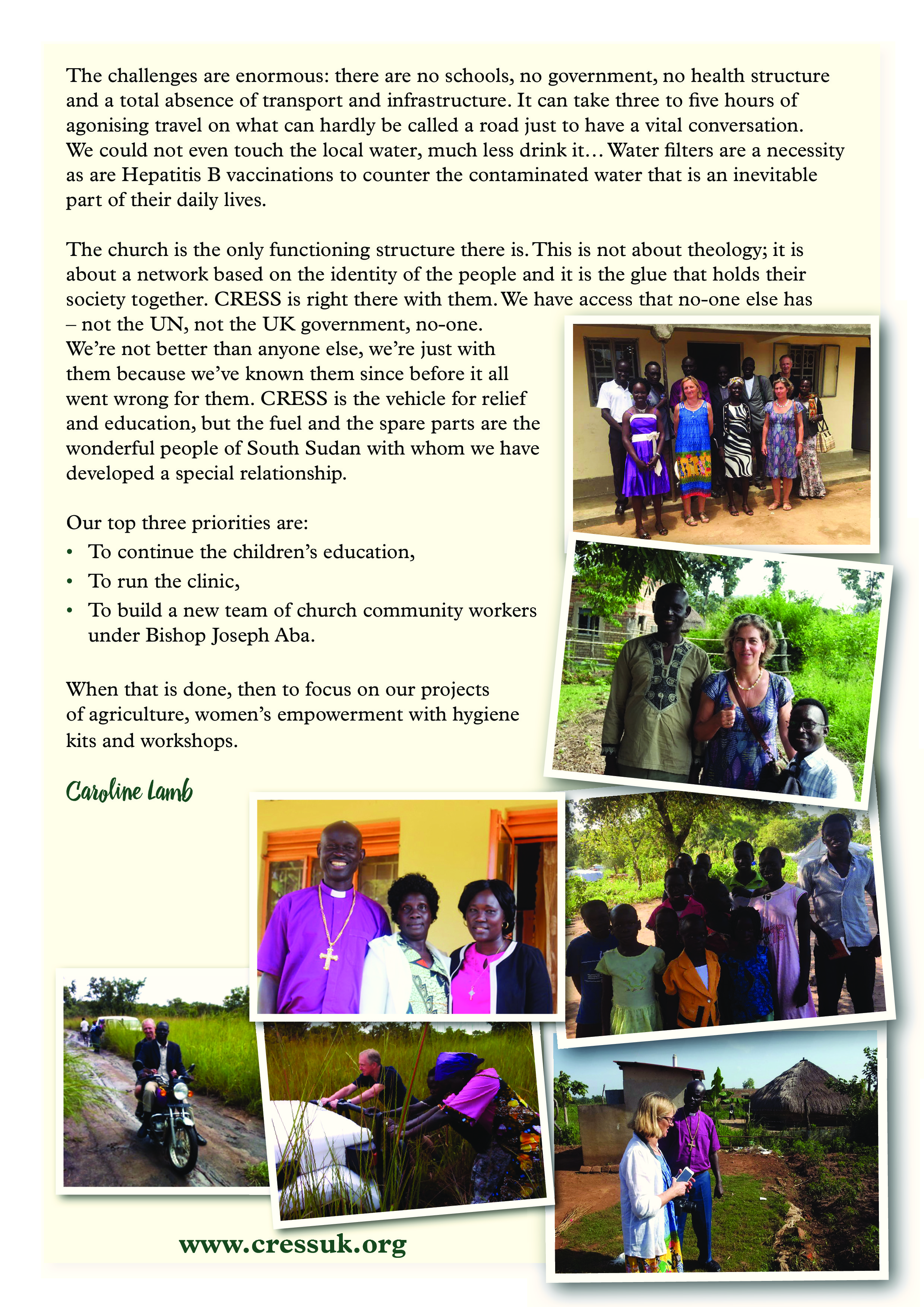 Cress Team September visit to Northern Uganda