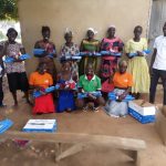 Agriculture group leaders received handwashing soaps to fight Covid 19