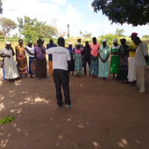 Those who came for prayer in Pingo Church