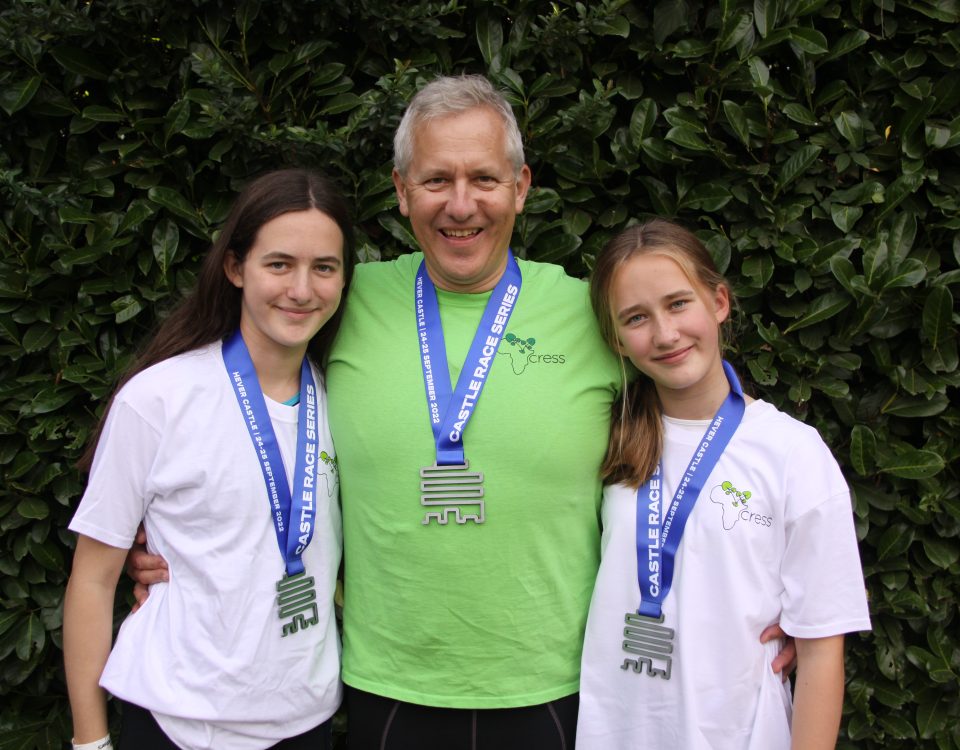James after the triathlon